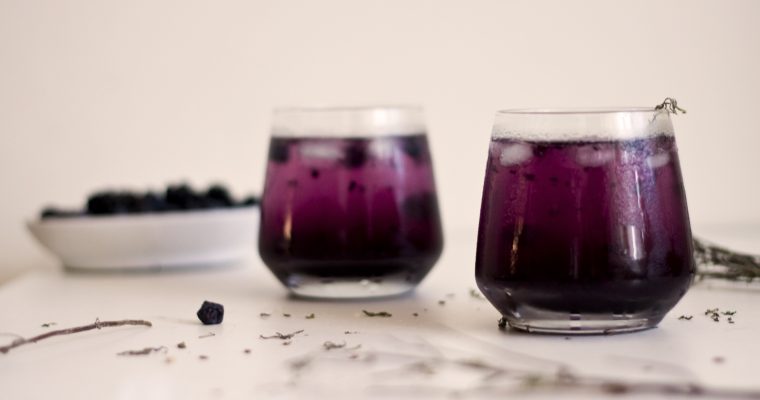 Blueberry and Lavender Gin and Tonic
