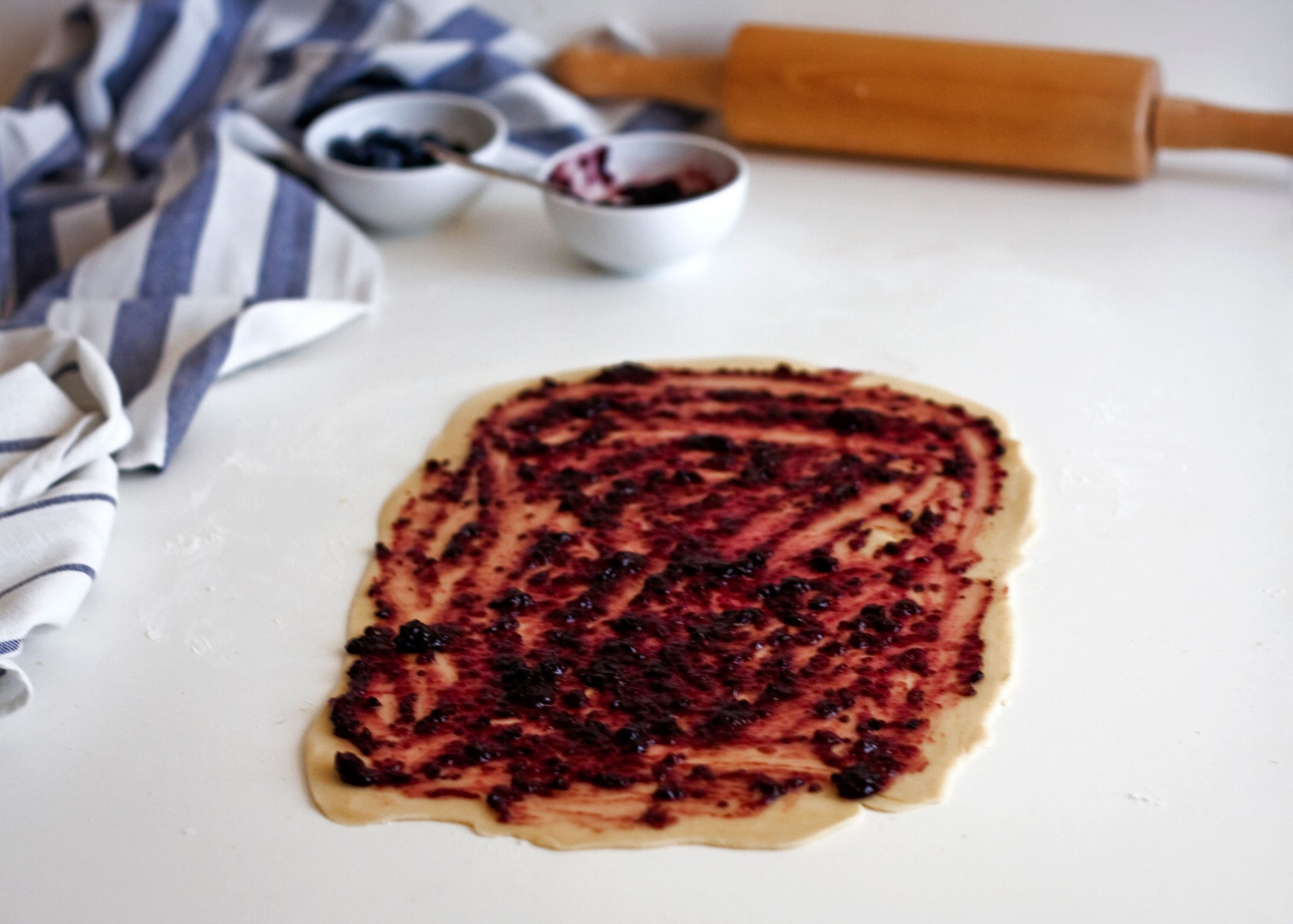 Jam Twists with leftover dough Bakewell