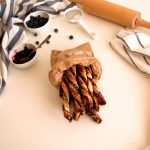 Leftover dough jam twists