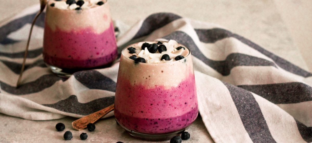 Blueberry Coconut Layered Smoothie
