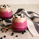 Blueberry coconut layered smoothie