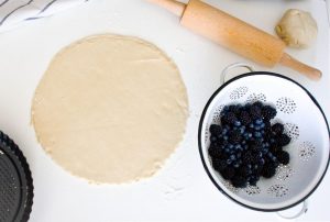 Shortcrust pastry rolled for galette