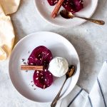 Red Wine Poached Pears