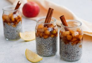 Apple pie chia pudding