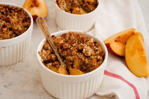Peach and Almond Crumble