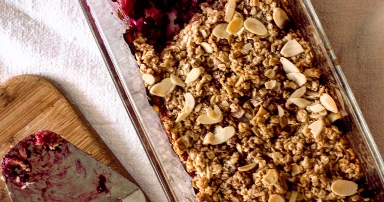 Budincă de ovăz cu mure