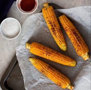 Oven-roasted corn