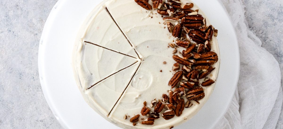 Carrot Cake with White Chocolate Cream Cheese Frosting