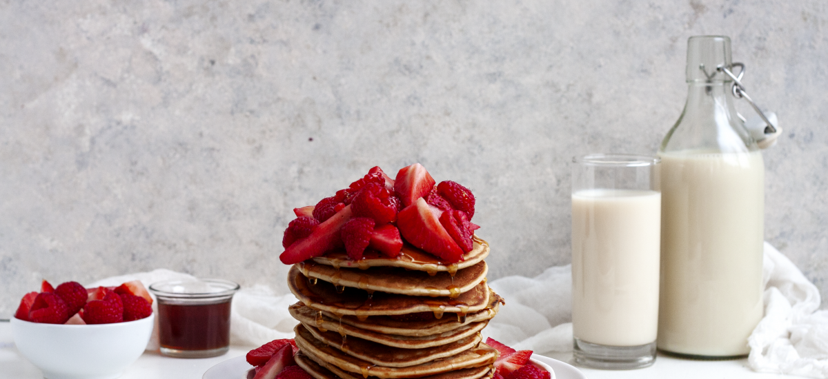 Pancakes cu banană cu 4 ingrediente