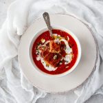 Supă de roșii cu ardei copt